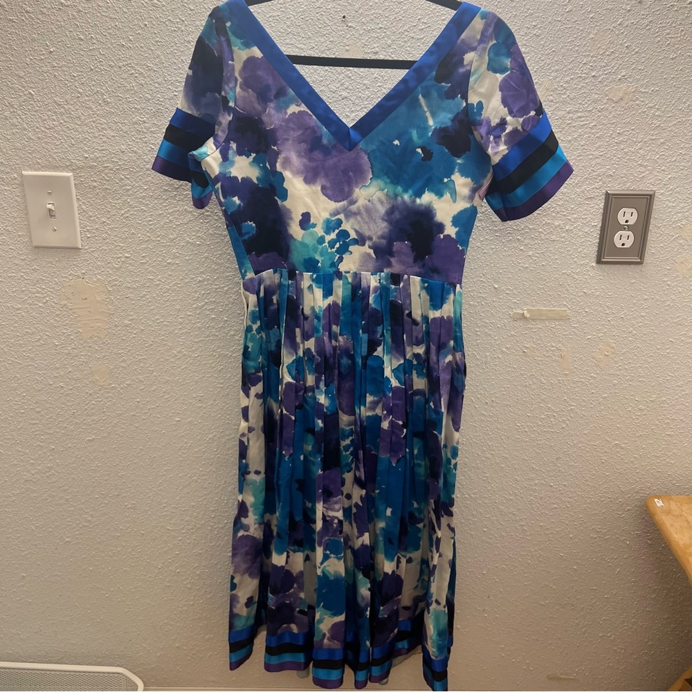 Vintage Watercolor West Germany Dress
